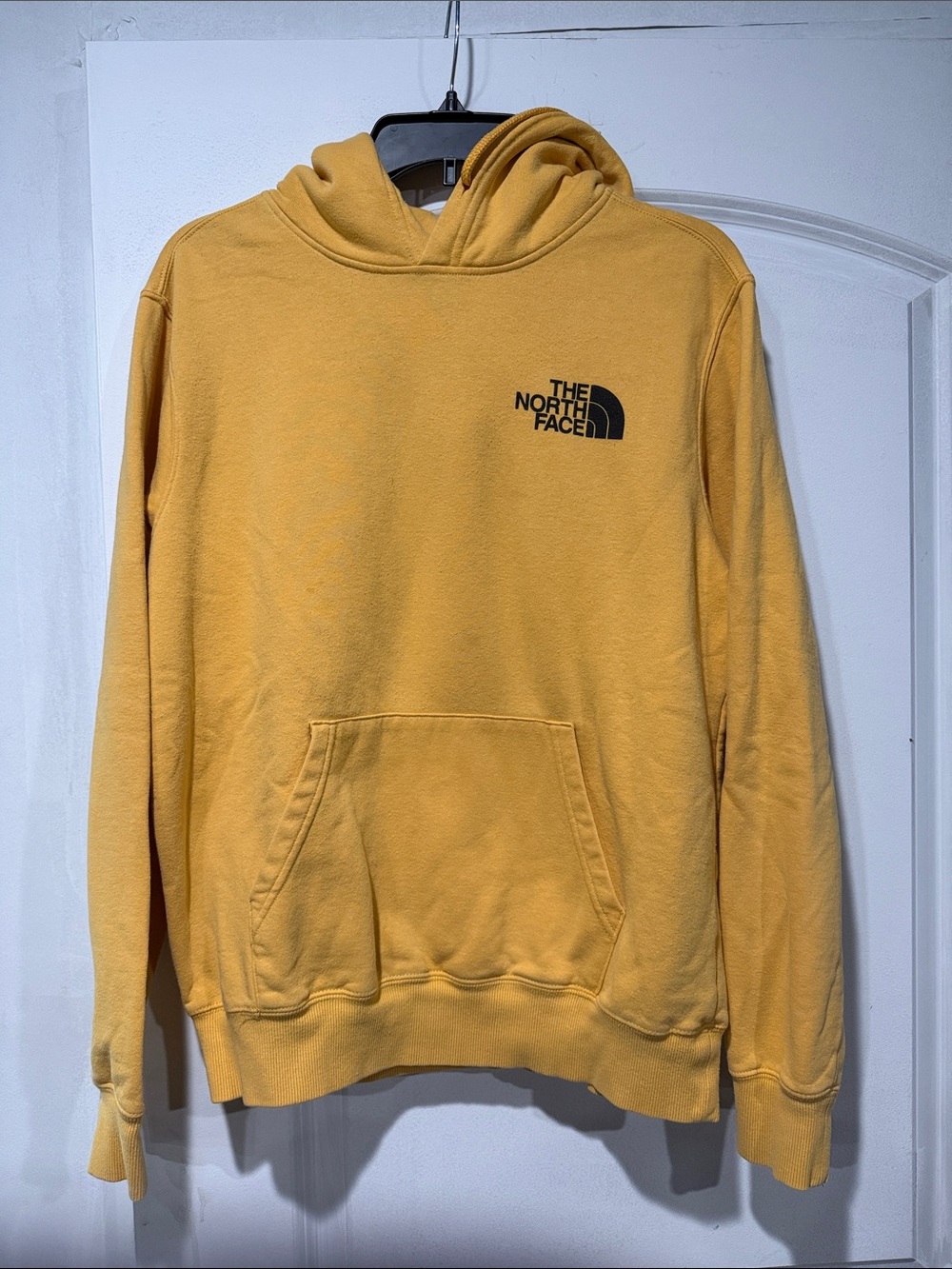 The North Face Men's Mustard Yellow Crewneck Hoodie